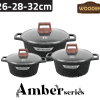 سرویس قابلمه 6 پارچه مدل 8456 سایز 32 زیو ترکیه / zio zcs-8456-32
