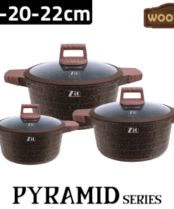 سرویس قابلمه گرانیتی مدل 8546 سایز 22 زیو ترکیه / ZIO ZCS-8546