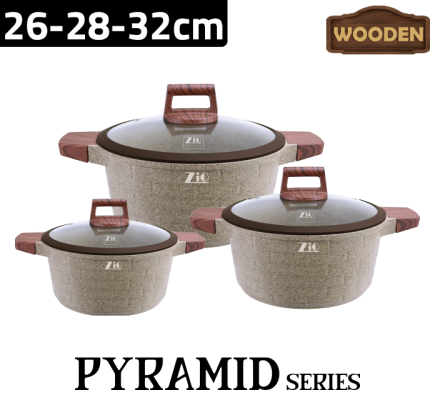 سرویس قابلمه گرانیتی مدل 8546 سایز 32 زیو ترکیه / ZIO ZCS-8546-32