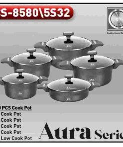 سرویس قابلمه برند زیو ترکیه مدل 8580 / ZCS-8580/5S32