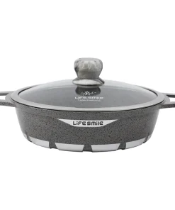 تابه دو دسته لایف اسمایل سایز 40 / LIFE SMILE FLCM  S40