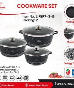 سرویس 6 پارچه گرانیتی لایف اسمایل / LIFE SMILE p7 32-36-40