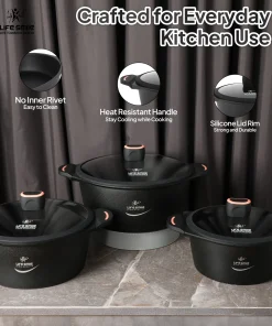 سرویس قابلمه 6 پارچه لایف اسمایل / LIFE SMILE P13-6