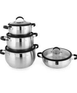 سرویس قابلمه استیل 8 پارچه لایف اسمایل / LIFE SMILE P22-8