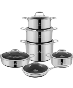 سرویس قابلمه 12 پارچه استیل لایف اسمایل / LIFE SMILE P18