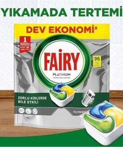 قرص ماشین ظرفشویی فیری مدل پلاتینیوم بسته ۹۶ عددی / FAIRY